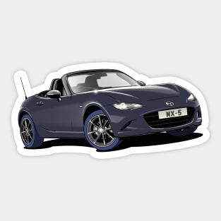 Mazda MX-5 Mark IV in black Sticker